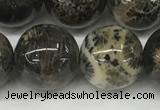 CAA4039 15.5 inches 16mm round chrysanthemum agate beads