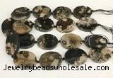 CAA4047 15.5 inches 30*40mm oval sakura agate beads wholesale