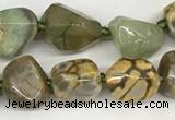 CAA4060 10*14mm - 12*16mm nuggets dragon vein agate beads