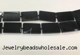 CAA4073 15.5 inches 30*50mm rectangle black agate gemstone beads