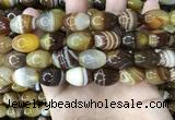 CAA4161 15.5 inches 13*18mm rice line agate beads wholesale