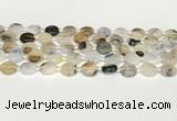 CAA4383 15.5 inches 12mm flat round Montana agate beads