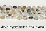 CAA4384 15.5 inches 14mm flat round Montana agate beads