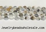 CAA4386 15.5 inches 12mm heart Montana agate beads