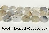 CAA4390 15.5 inches 25mm flat round Montana agate beads