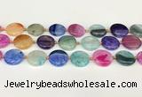 CAA4412 15.5 inches 20mm flat round agate druzy geode beads