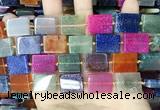 CAA4441 15.5 inches 14*18mm rectangle dragon veins agate beads