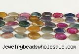 CAA4511 15.5 inches 13*20mm oval dragon veins agate beads