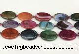 CAA4515 15.5 inches 22*30mm oval dragon veins agate beads