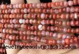 CAA4560 15.5 inches 4*5mm rondelle south red agate beads