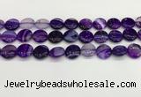 CAA4597 15.5 inches 14mm flat round banded agate beads wholesale