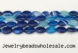 CAA4666 15.5 inches 13*18mm oval banded agate beads wholesale