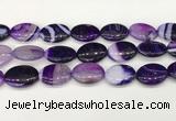 CAA4678 15.5 inches 18*25mm oval banded agate beads wholesale