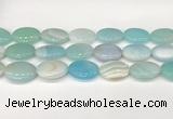 CAA4681 15.5 inches 18*25mm oval banded agate beads wholesale