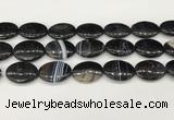 CAA4683 15.5 inches 18*25mm oval banded agate beads wholesale