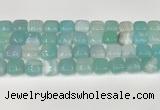 CAA4738 15.5 inches 12*12mm square banded agate beads wholesale