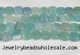 CAA4745 15.5 inches 14*14mm square banded agate beads wholesale