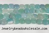 CAA4753 15.5 inches 16*16mm square banded agate beads wholesale