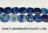 CAA4778 15.5 inches 25*25mm square banded agate beads wholesale