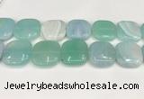 CAA4785 15.5 inches 30*30mm square banded agate beads wholesale