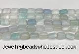 CAA4793 15.5 inches 10*14mm rectangle banded agate beads wholesale