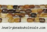 CAA4797 15.5 inches 12*16mm rectangle banded agate beads wholesale