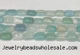 CAA4801 15.5 inches 12*16mm rectangle banded agate beads wholesale