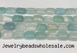 CAA4809 15.5 inches 13*18mm rectangle banded agate beads wholesale