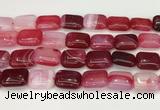 CAA4816 15.5 inches 15*20mm rectangle banded agate beads wholesale