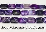 CAA4822 15.5 inches 18*25mm rectangle banded agate beads wholesale