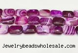 CAA4823 15.5 inches 18*25mm rectangle banded agate beads wholesale