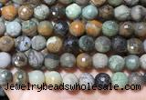 CAA4863 15.5 inches 12mm faceted round ocean agate beads