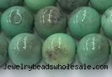 CAA4871 15.5 inches 8mm round grass agate beads wholesale