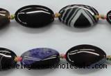 CAA491 15.5 inches 12*20mm oval agate druzy geode beads