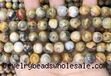 CAA4936 15.5 inches 10mm round yellow crazy lace agate beads wholesale