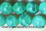 CAA5021 15.5 inches 6mm round green dragon veins agate beads