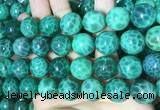 CAA5026 15.5 inches 16mm round green dragon veins agate beads