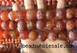 CAA5076 15.5 inches 16mm round red dragon veins agate beads