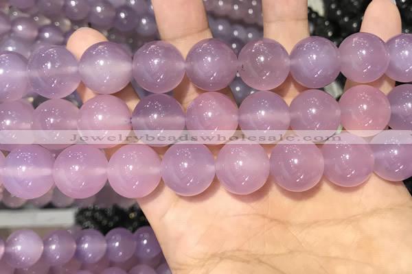 CAA5087 15.5 inches 18mm round purple agate beads wholesale