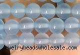 CAA5090 15.5 inches 4mm round sea blue agate beads wholesale