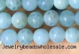 CAA5140 15.5 inches 4mm round dragon veins agate beads wholesale