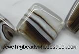 CAA525 15.5 inches 30*30mm diamond madagascar agate beads