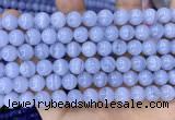 CAA5278 15.5 inches 10mm round natural blue lace agate beads