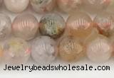 CAA5280 15.5 inches 6mm round sakura agate gemstone beads