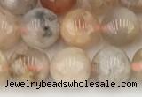 CAA5281 15.5 inches 8mm round sakura agate gemstone beads