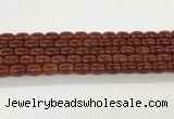 CAA5352 15.5 inches 10*14mm drum agate gemstone beads