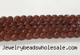 CAA5364 15.5 inches 8*12mm twisted rice agate gemstone beads