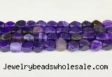 CAA5370 15.5 inches 10*12mm - 11*16mm faceted nuggets agate beads