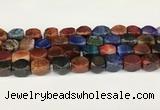 CAA5381 15.5 inches 10*12mm - 11*16mm faceted nuggets agate beads