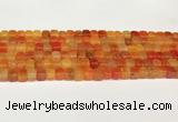 CAA5388 15.5 inches 6*7mm - 8*8mm nuggets agate gemstone beads